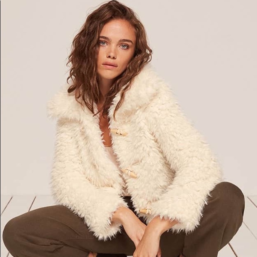 Reformation teddy coat